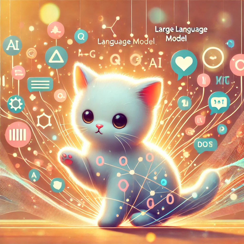 cat image with AI theme